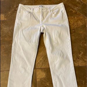 Aeropostale White Denim Bayla Skinny Capri Size 11/12